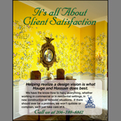 Portfolio Image 10, magazine trade ad for painting and wallcovering services.