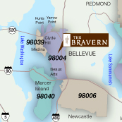 Portfolio Image 12, graphic design-illustration of Bravern commercial property location map